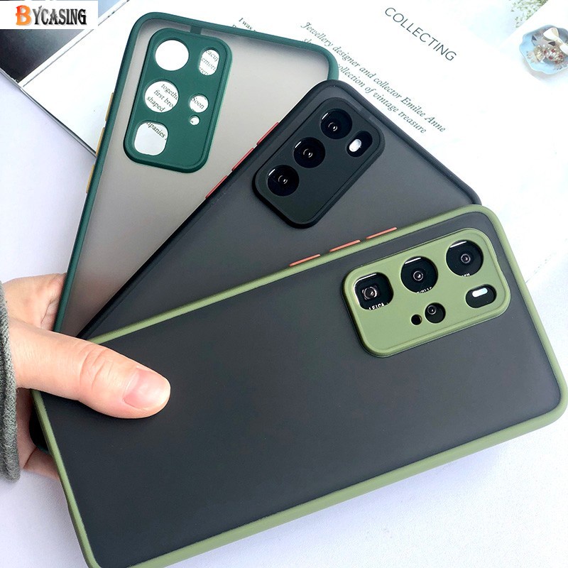 Realme 7i 6i /6 Pro Realme 5 5i 5 Pro Realme C17 C3 C2 XT Realme X2 Pro Case Contrast Color Luxury Matte Hard PC Protective Cover BY