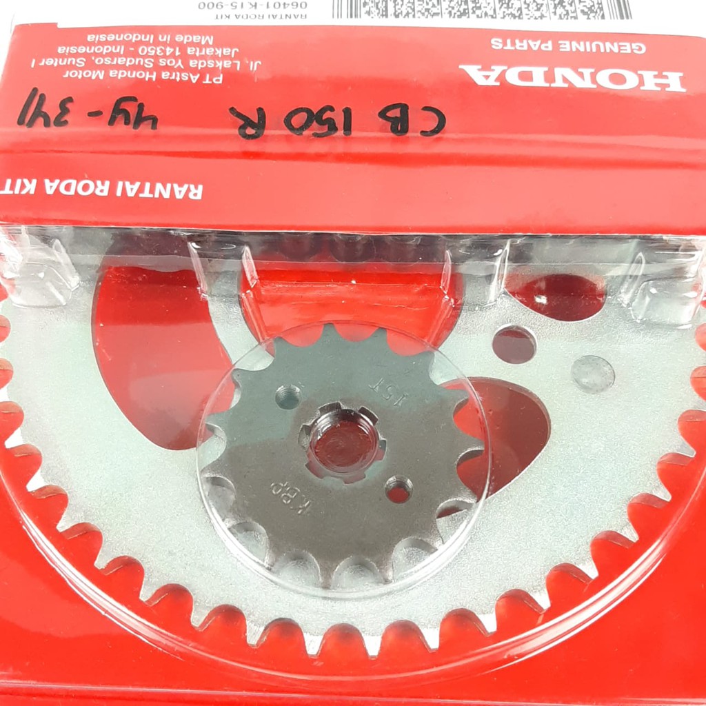 gear set gir paket CB 150 r / CB150R / CB150 R honda original ori AHM  HGP  kode k15 06401 k15 900