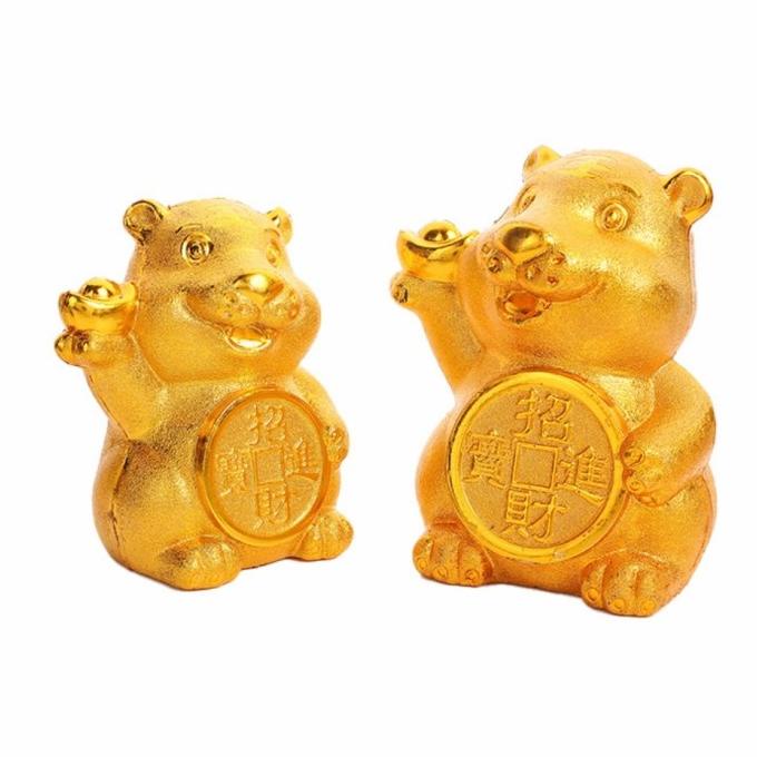 best produk] Patung Macan Celengan Tiger Kado Parcel Imlek Murah Grosir - KECIL