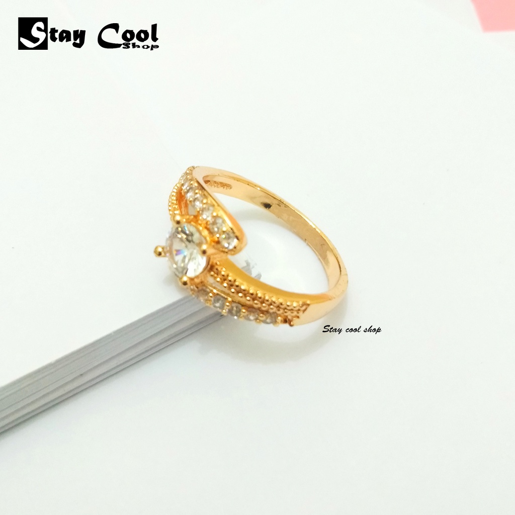 Cincin XUPING Wanita Mewah Anti Karat dan Luntur Model Terbaru 2021 / Cincin Wanita Korea Elegant