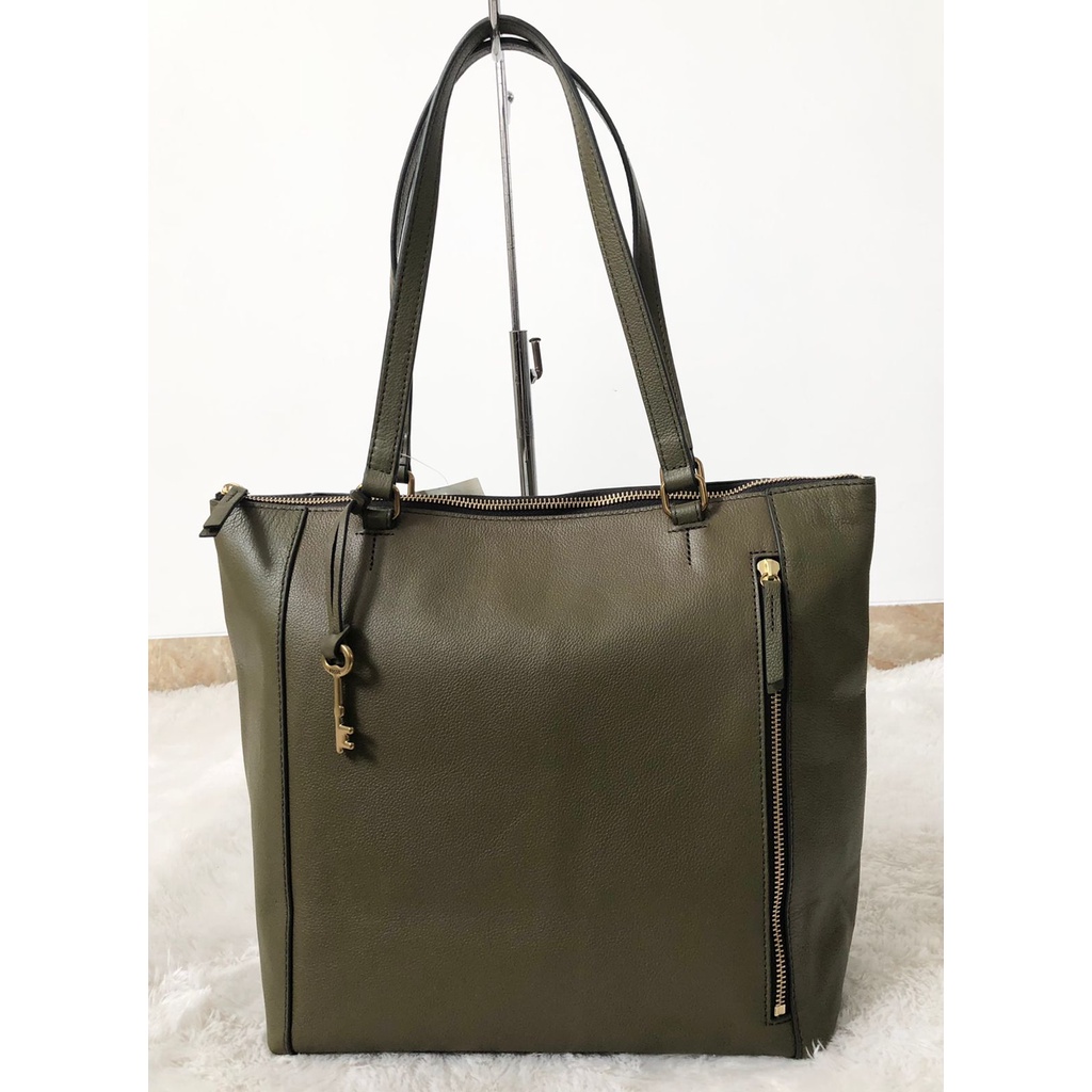Fossil Tara Shopper Green Moss
