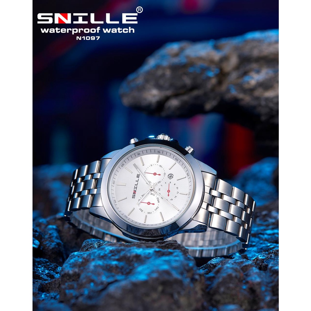 Snille Jam Tangan Rantai Wanita Unisex Original Asli Anti Air Waterproof 1097