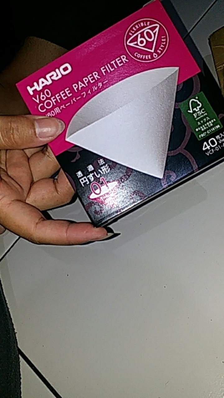 Hario V60 Paper Filter 01 - Kertas Saring Kopi Vcf-01-40w