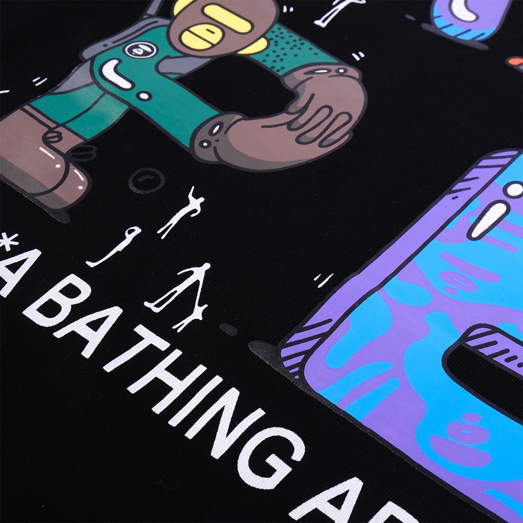 Aape by A Bathing Ape X Steven Harrington T-Shirt Black