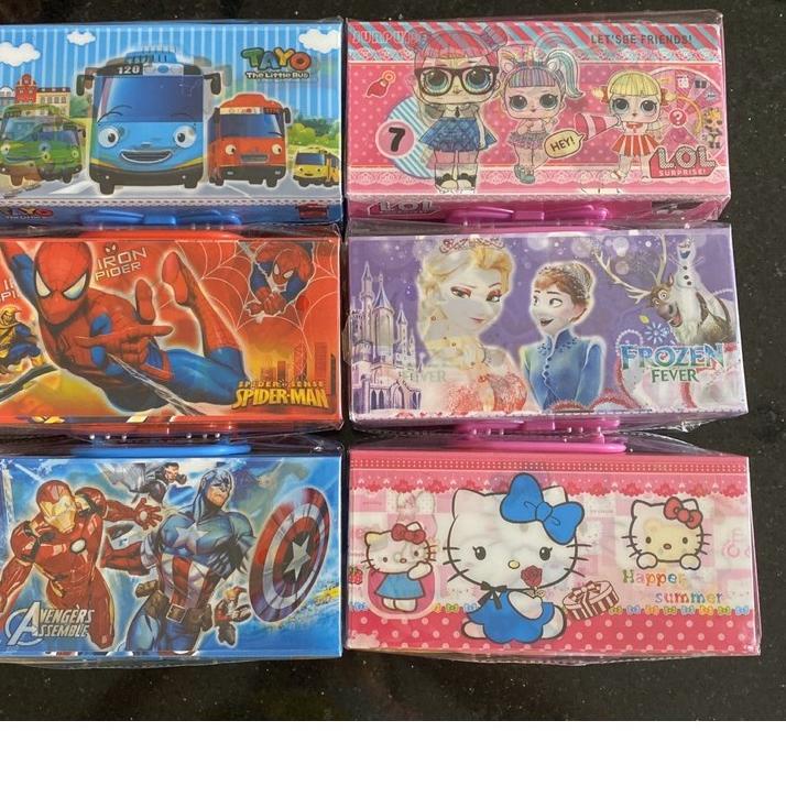 

Limited - Kotak pensil susun tiga 8 dimensi + LAMPU / tepak kode susun tiga / pencil case e ✔