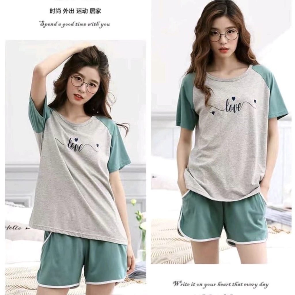 Baju tidur cewek Hotpants bahan kaos premium