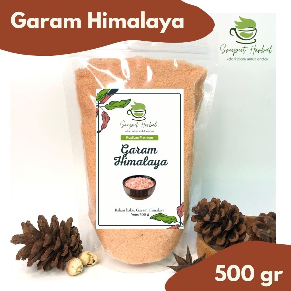 500gr Garam Himalaya Himalayan Salt Murni Kualitas Premium Rempah JSR Sruput Herbal [COD]