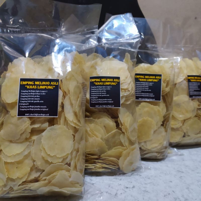 

Piscoklegit_ Emping Melinjo 1/4Kg ( ) Emping Melinjo Mentah Super Tipis 1/4Kg
