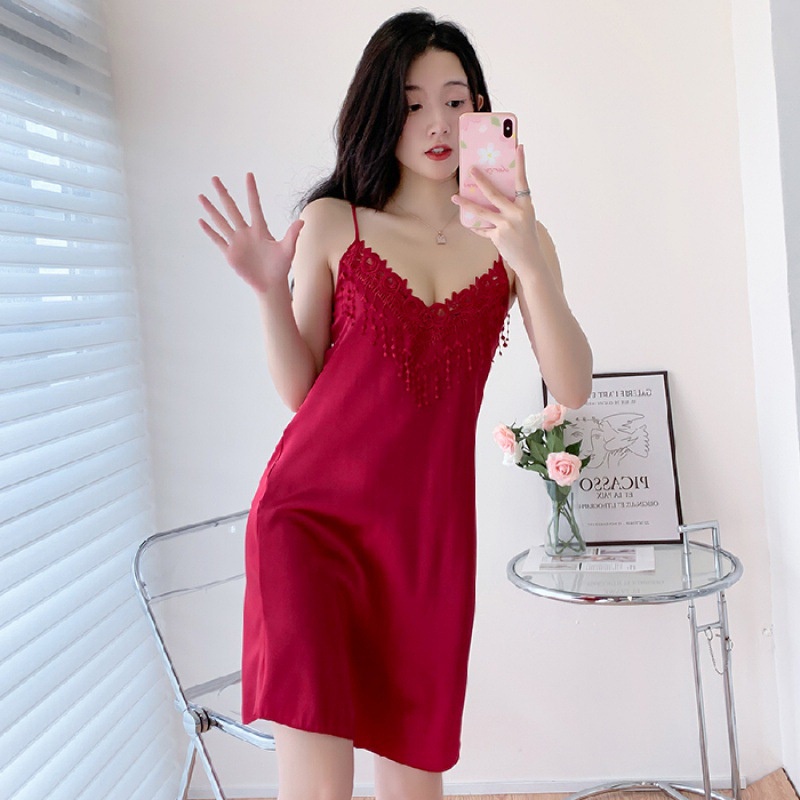 Blackpink Piyama Wanita Ramping Lingerie Baju Rumah Nyaman Modis Baju Tidur Import 1238