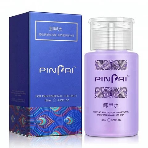 Pinpai Cleanser / Pinpai Remover 160ml / Nail Gel Polish Remover / Pure Aceton Menghapus Cat Kuku