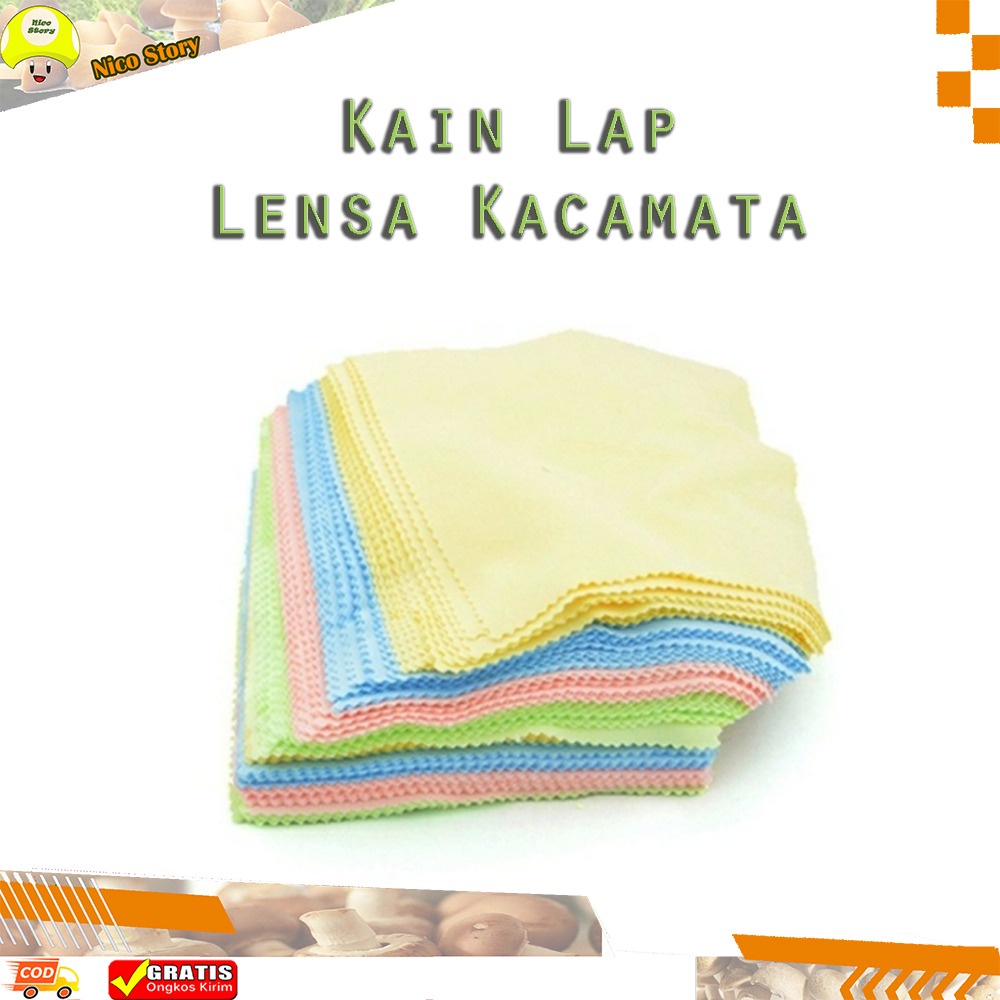 (NCS) Lap Kacamata Kain Lap Lensa Lens Kacamata Kaca Mata 13 x 13