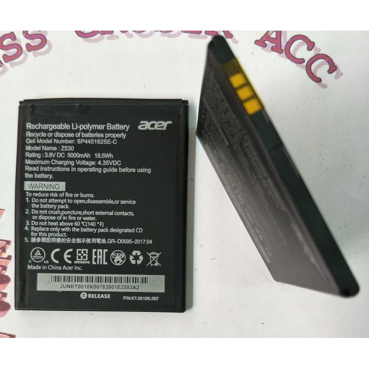 Battery Batre Baterai Acer LiQuid Z530 HD 376175PV BAT-E10 BATE10 BAT E10