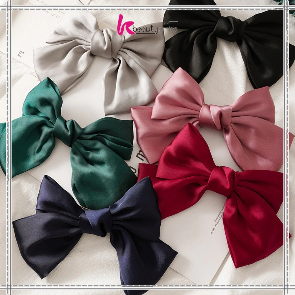 KB-C160 Ikat Rambut Pita Besar Kuncir Rambut Hairband Aksesoris Wanita Kunciran Rambut Korea Style-7