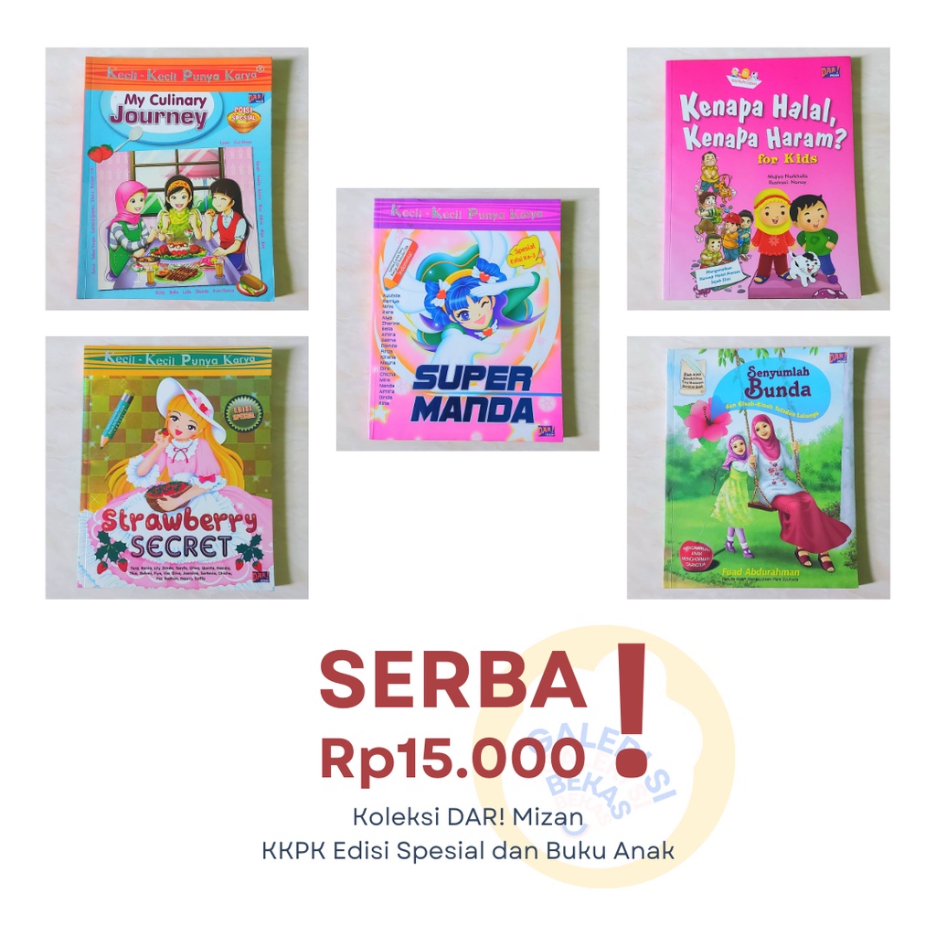 [PRELOVED] Koleksi DAR Mizan KKPK Edisi Spesial dan Buku Anak (Bahasa Indonesia)