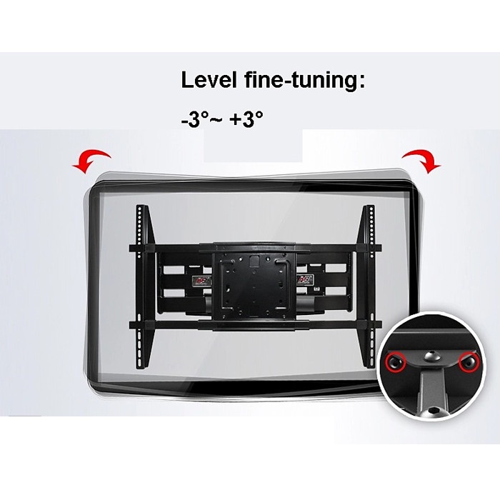 Bracket TV 80 55 50 60 65 70 75 85 90 Inch Dijamin Cocok LED LCD Plasma 50 - 90 In 6 Arah Universal Breket TV Briket TV Braket TV Gantungan TV Tembok Tempelan TV Dinding BU1 North Bayou NBSP 5