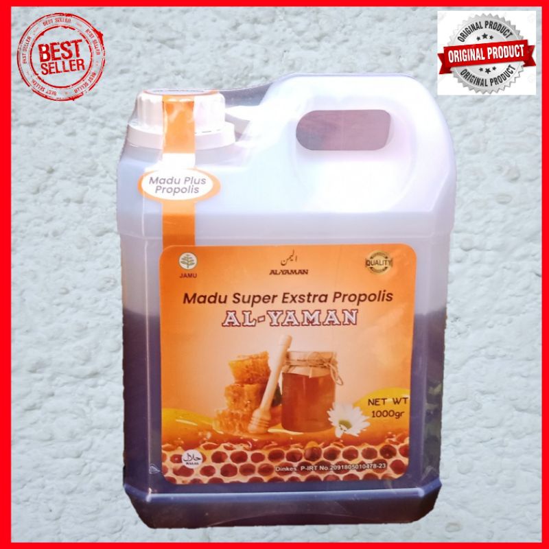 

Madu Super Exstra Propolis Plus 1Kg Al-Yaman Asli Penjaga Stamina Dan Membantu Atasi Sakit