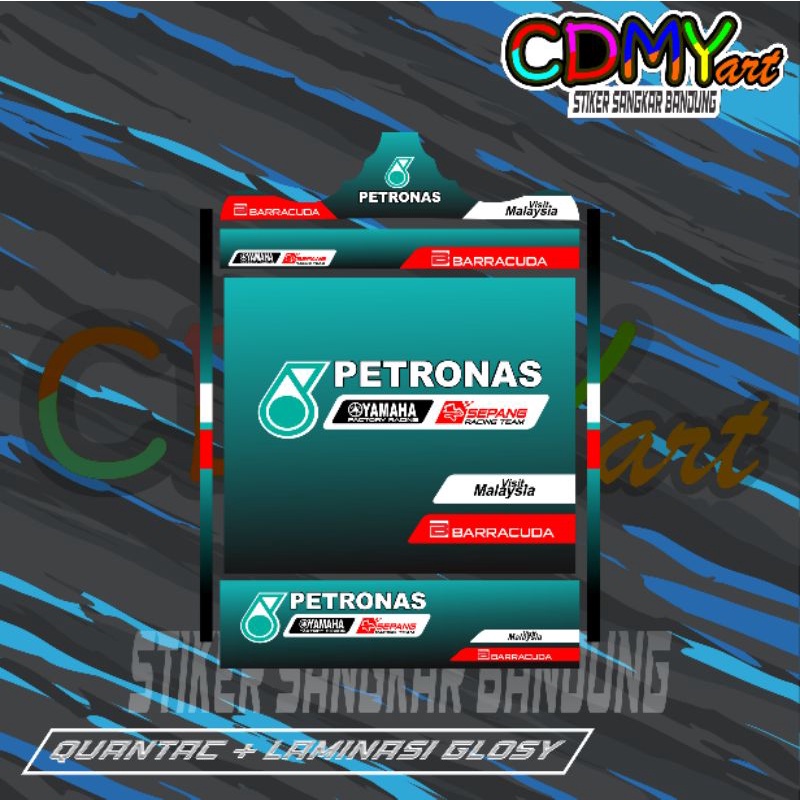 STIKER DECAL SANGKAR KOTAK MOTIF PETRONAS