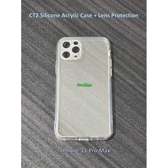 CT2 Iphone 11 / 11 PRO / PRO MAX Silicone Acrylic Case Lens Protection