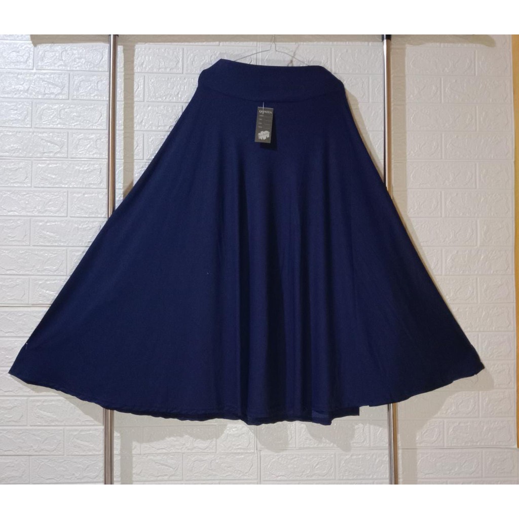 Fashion Wanita Rok Joda Jersey Mayung (Premium) // Jumbo Rok Wanita // Rok Wanita Model Terbaru-navy