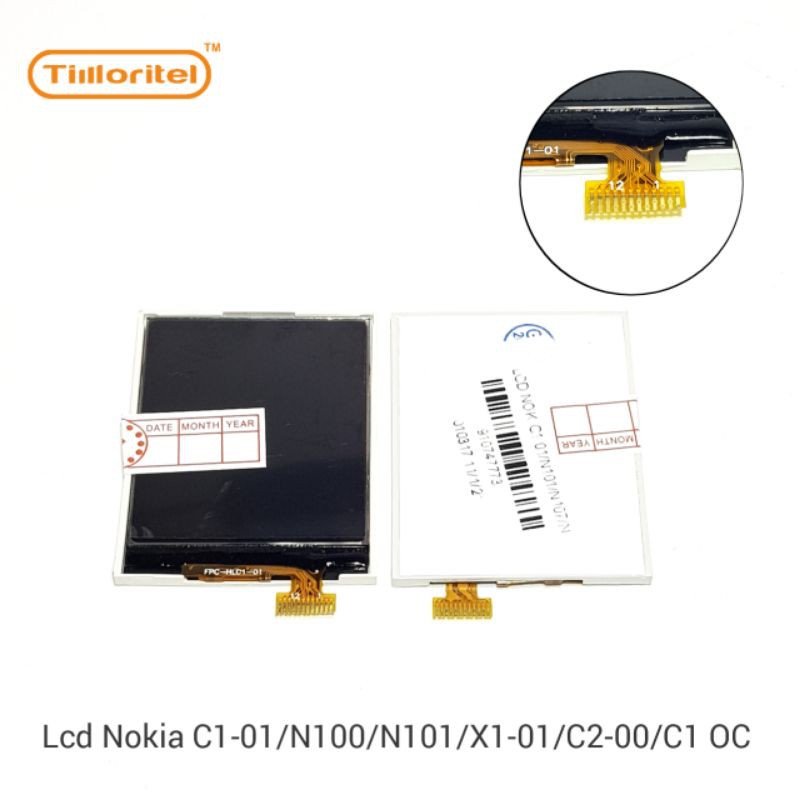 LCD NOKIA C1-01 N100 N101 X1-01 C2-00 C1 (SOLDER)