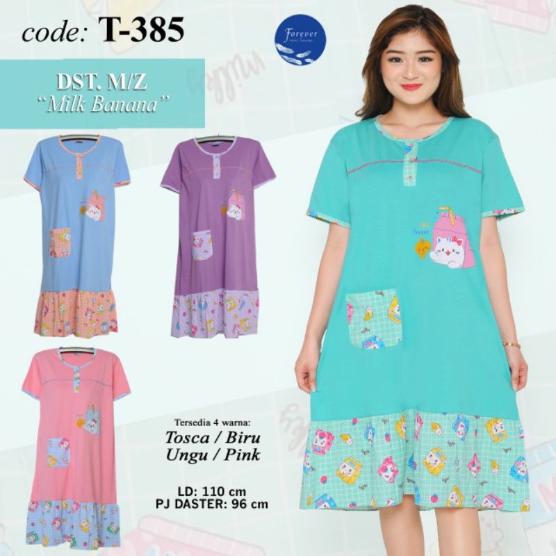 Daster Mama Size Milk FOREVER SWEET T-385