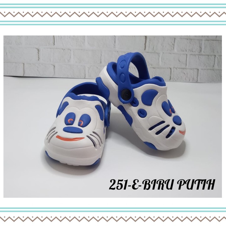 SANDAL DULUX ANAK BALITA - ANAK PAUD MOTIF KUCING LUCU CODE 251E 19-24