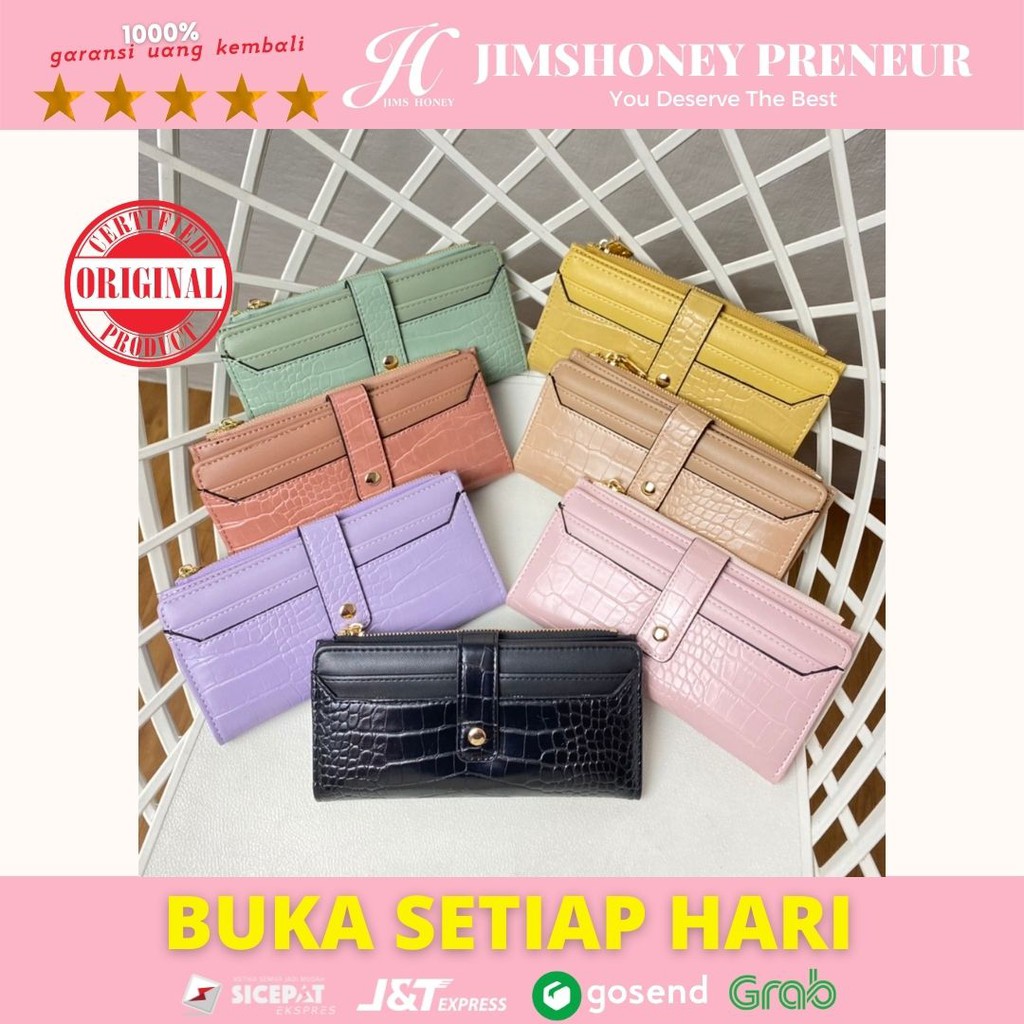 Jims Honey NICOLE P Wallet Dompet Kecil Kartu Wanita Import Murah Simple Kecil