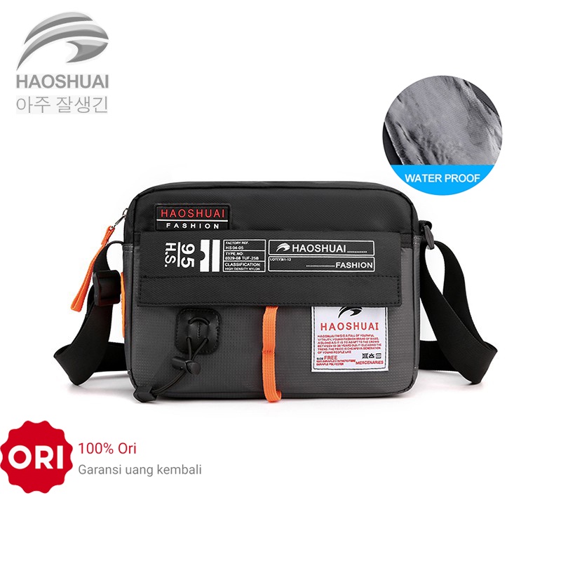 HAOSHUAI 204 Tas Selempang Pria Waistbag Pria Waterproof WATCHKITE WKOS