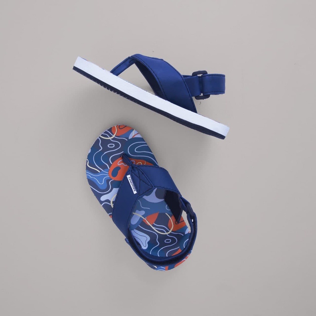 CANDYPOPS Sandal Jepit Anak Aalto Navy Pink Black Usia Balita 1 - 5 Tahun