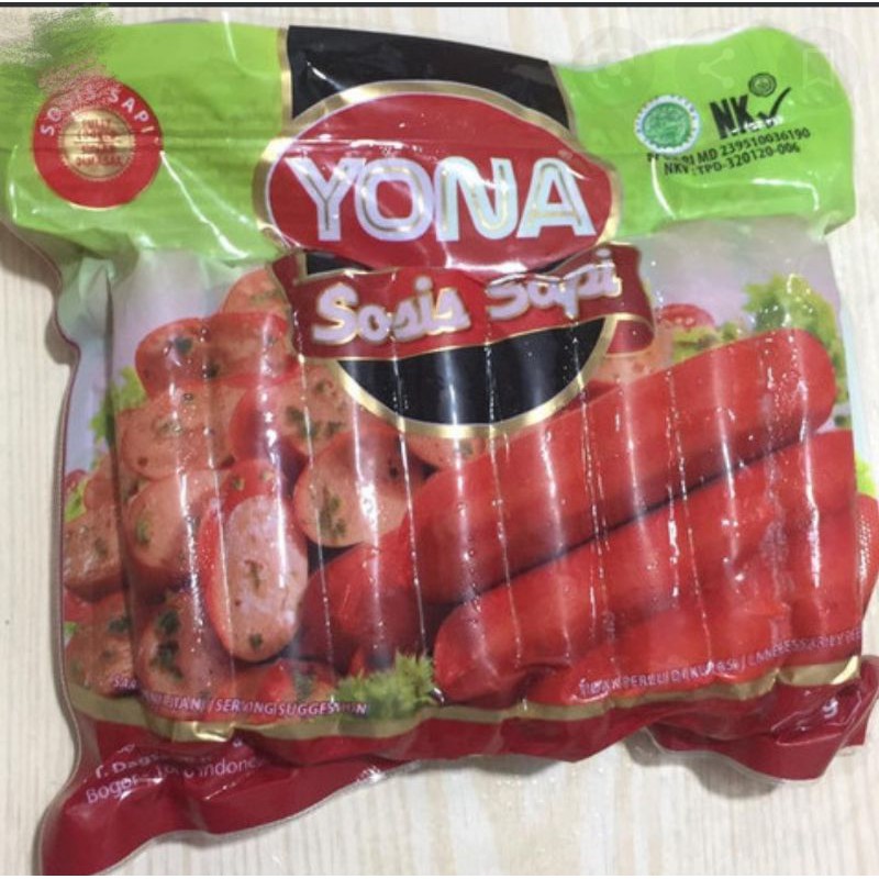 

Yona Sosis Sapi Merah 450gr (isi 15)