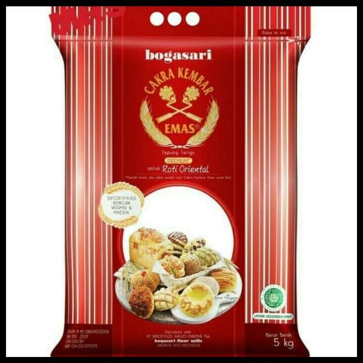

TERBARUU!! TEPUNG CAKRA KEMBAR EMAS BOGASARI PREMIUM ORIENTAL 5 KG TERBARU