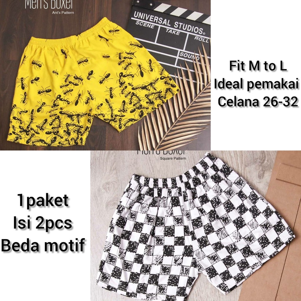 BISA COD / CELANA BOXER PRIA - ALIPIO781