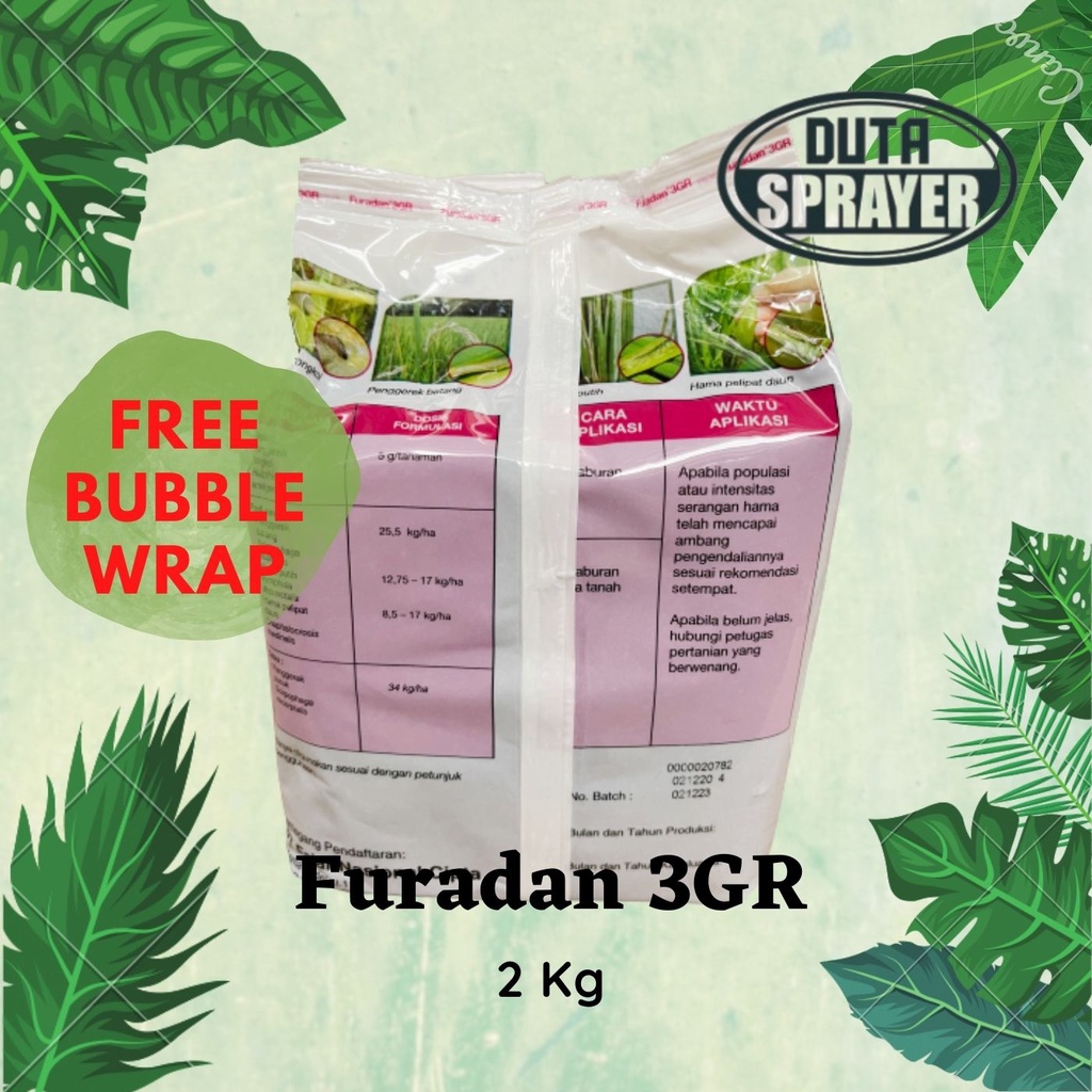 Furadan 3GR 2kg Insektisida Nematisida 2 kg Puradan Basmi Hama Kemasan Asli