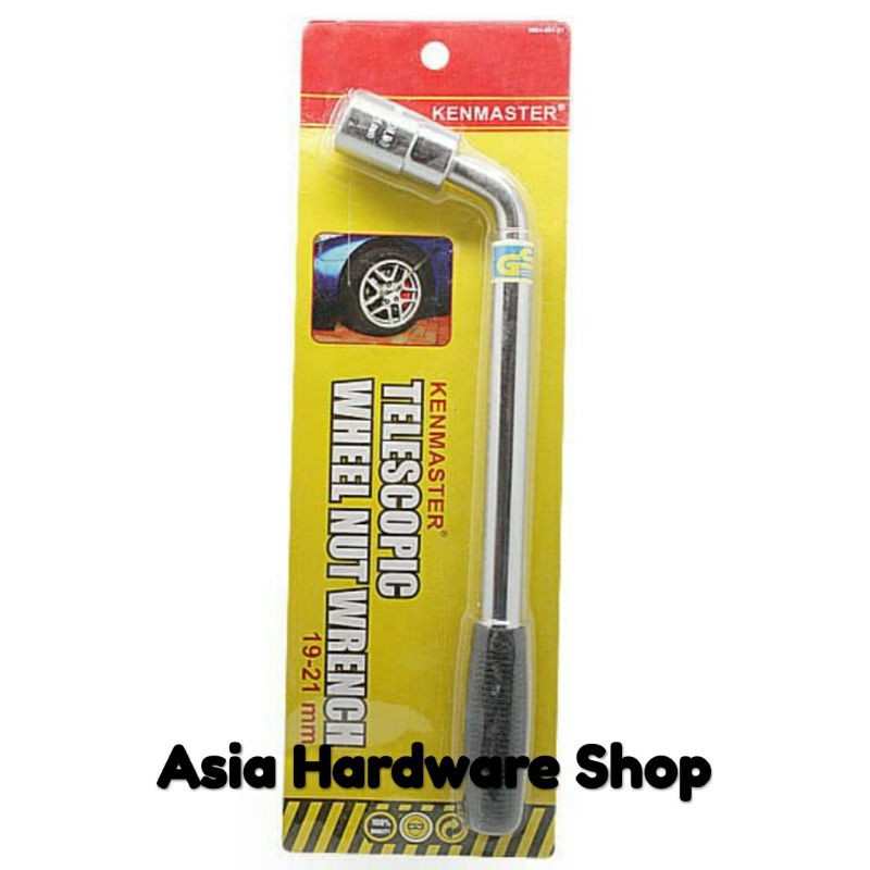 KENMASTER Kunci L Roda Ban Mobil Tarik 19 - 21 mm Kunci Roda Tarik Baut Ban Mobil