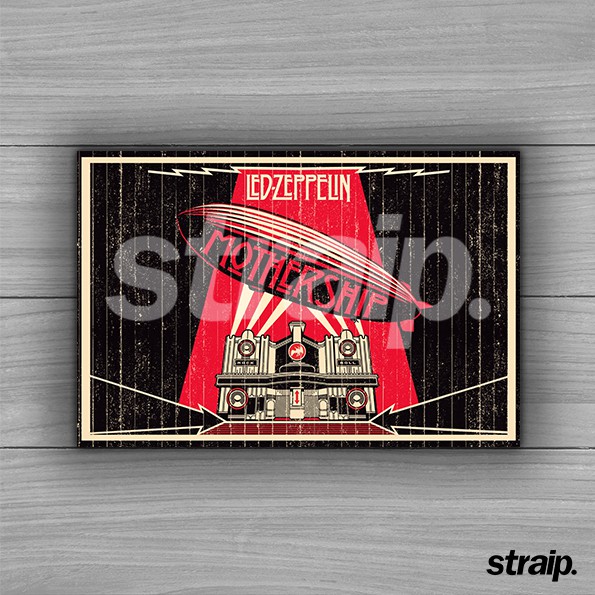 POSTER SIGN KAYU MUSIK - LED ZEPPELIN