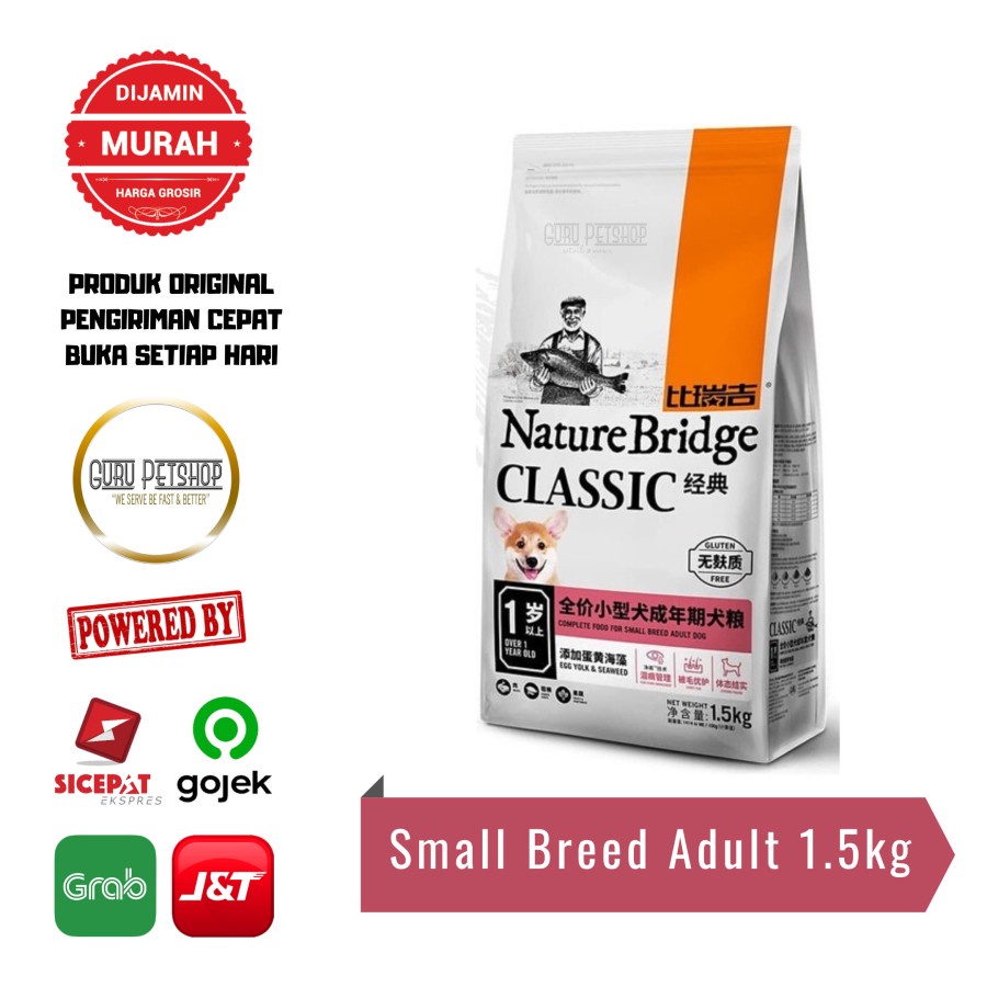 Nature Bridge Small Breed Adult 1.5kg Freshpack Nature Bridge Dog Food