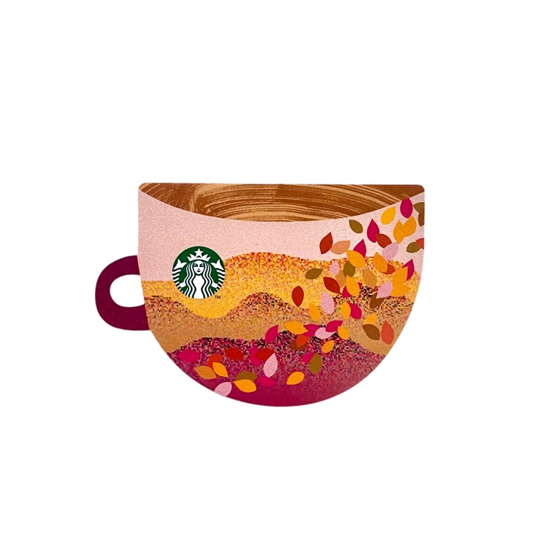 Autumn Leaves Cup Starbucks Indonesia Card Kartu Diecut Paper 2022