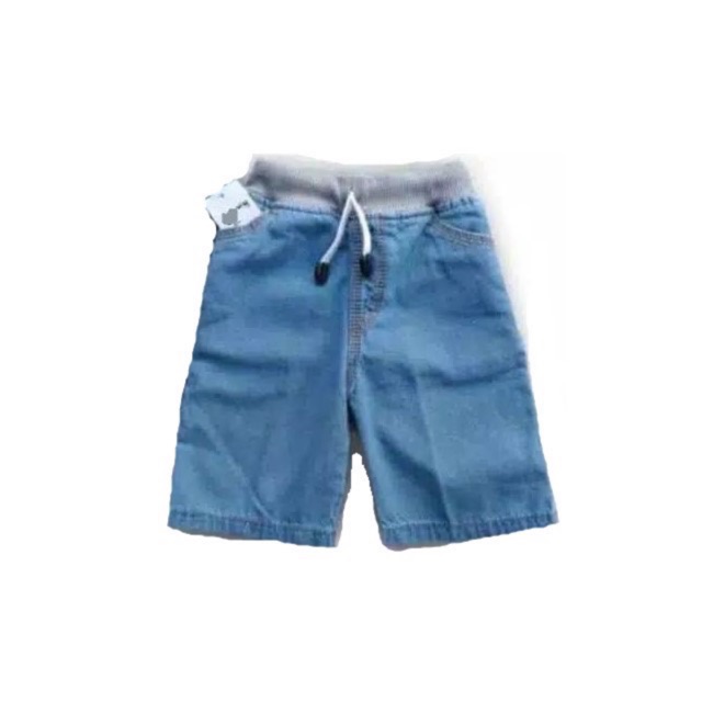  Celana  jeans  pendek anak BIRU RIB kekinian  modern anak 