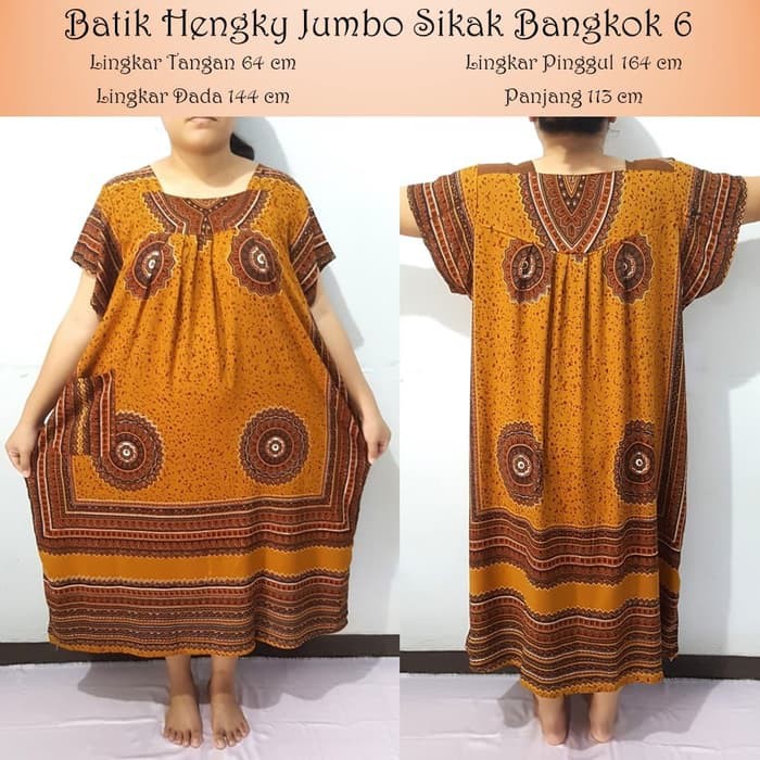 Daster Batik Hengky - Jumbo Sikak Bangkok 6 (Daster Jumbo baju jumbo) Daster 5L
