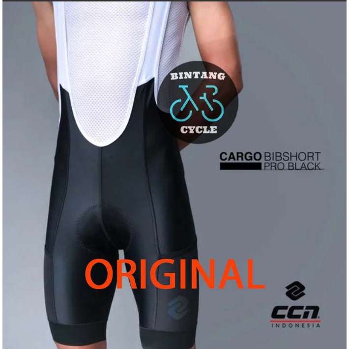 BIBSHORT CCN SPORT CARGO BIB SHORT BLACK - Jersey Celana Sepeda