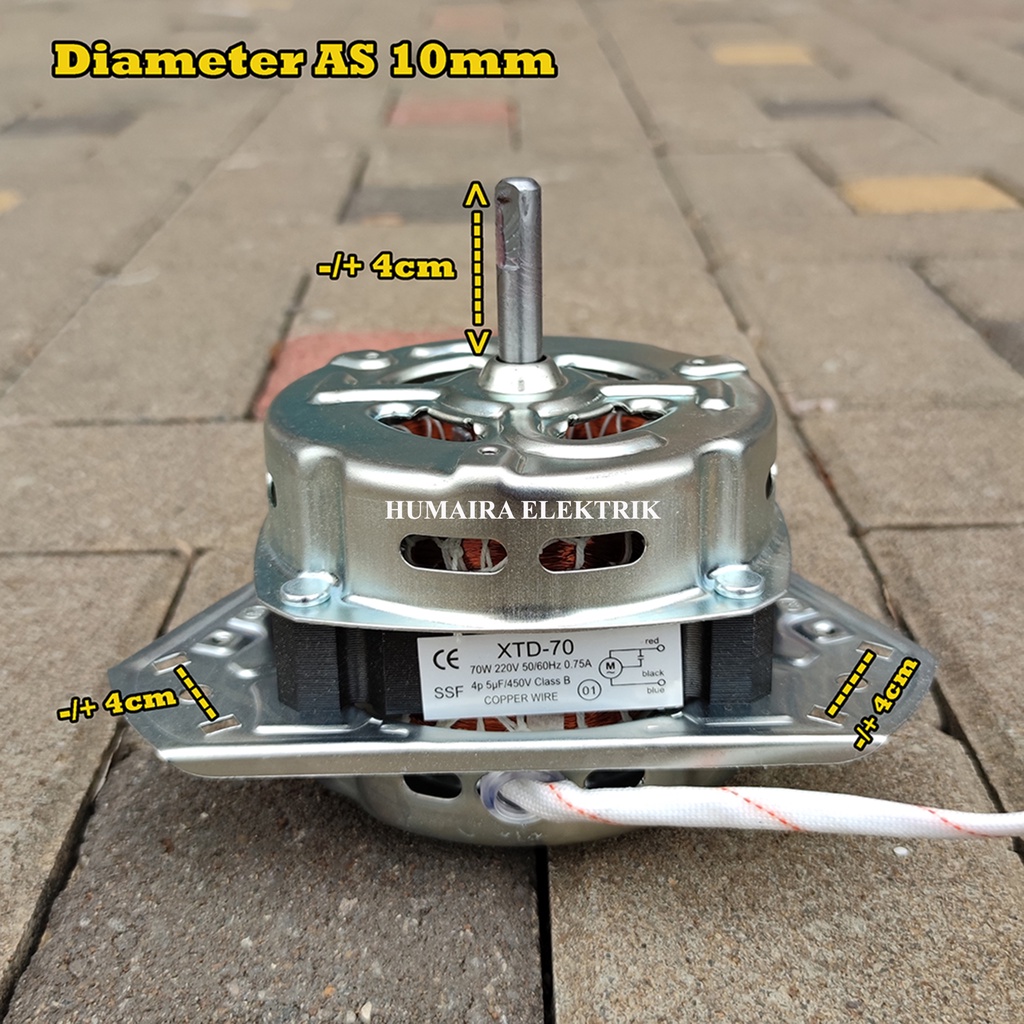 [BAYAR DITEMPAT] Dinamo Spin Kaki 3 Mesin Cuci Umum AS 10 MM