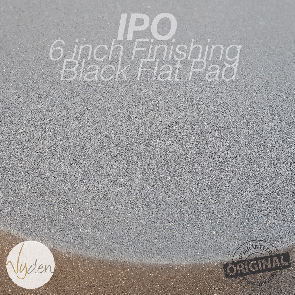 IPO Black Finishing Waxing Pad 6 Inch Flat Wax Sealant Busa Mesin Poles Mobil MURAH