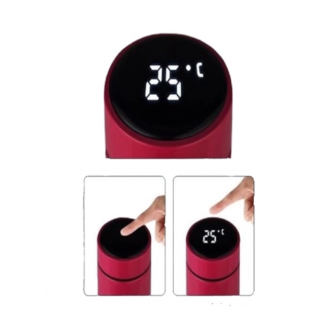 Thermos Air Panas Mini stenlis 500ml LED Display Suhu Temperatur-Termos Air Panas 500ml stainless Tahan 24 Jam-Smart Termos Layar Sentuh Menampilkan Suhu-Tumbler Thermos Temperature LED Display Vaccum Termos Suhu