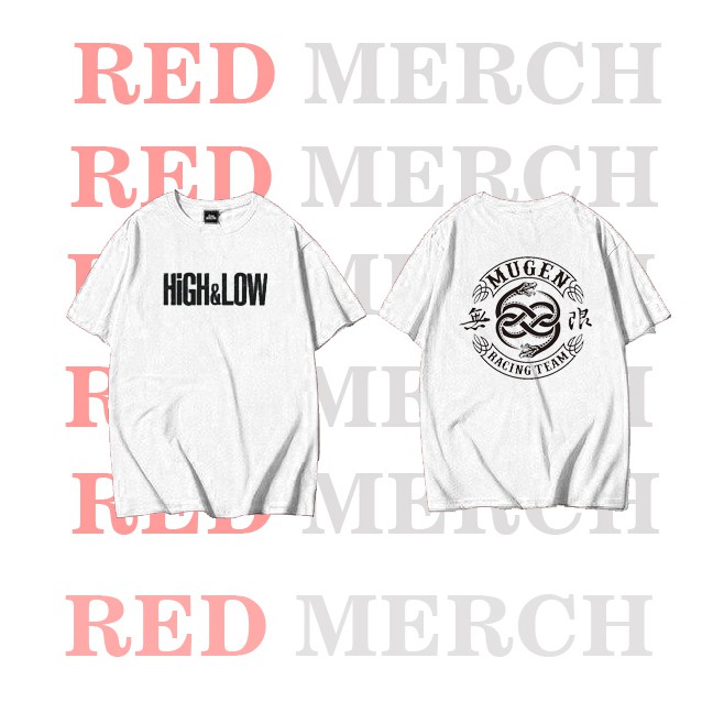 KAOS PENDEK UNISEX / BAJU MUGEN RACING TEAM HIGH AND LOW - Red Merch