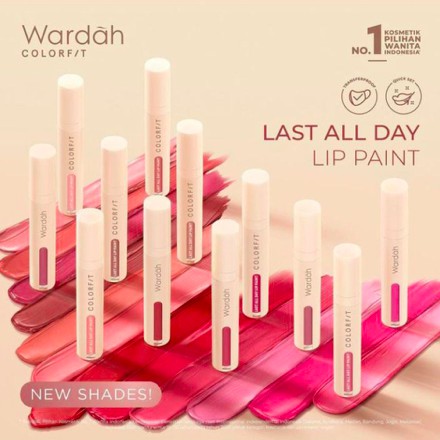 WARDAH Colorfit Last All Day Lip Paint / Around The Word | Lip Cream