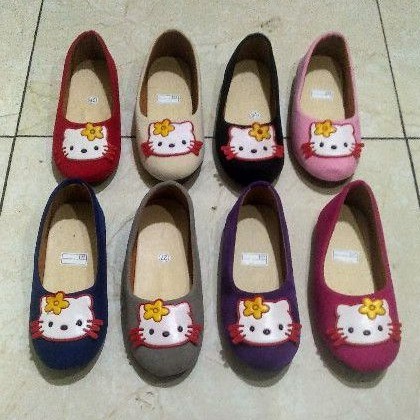 platshoes anak motif pita Kitty 31/35