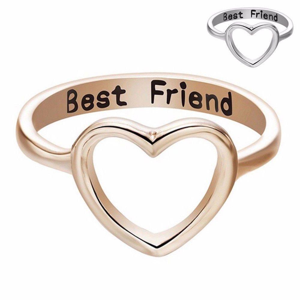 Cincin Nanas Love Hati New Letter Band Type Friendship