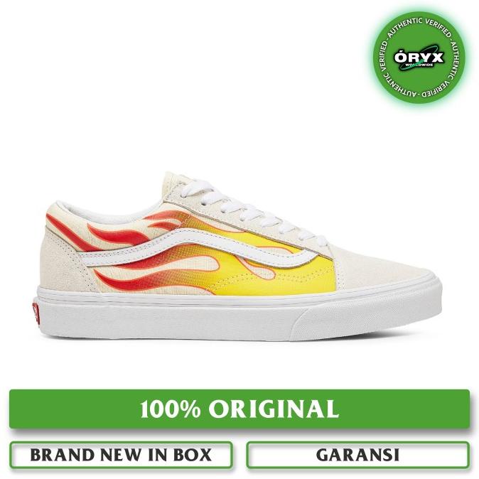 flame vans white