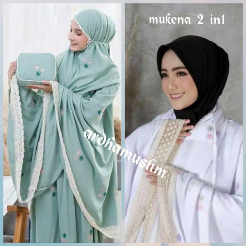 MUKENA SAFAR 2 lN 1 RAYON PREMIUM