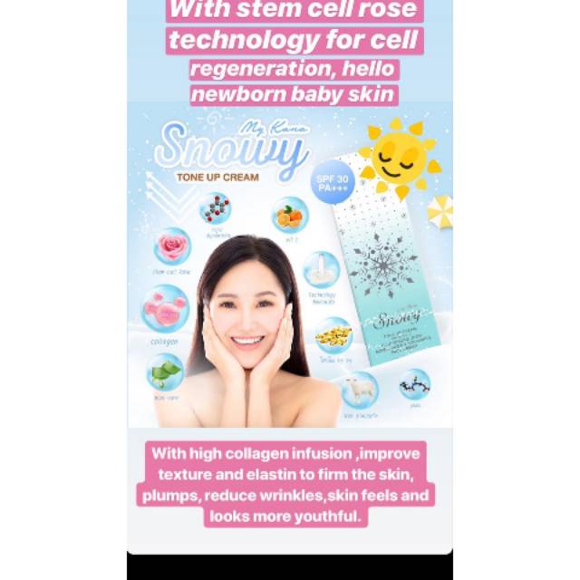 My Kana Snowy Tond Up Cream ❄